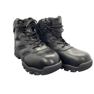 Thorogood BBP Waterproof Tactical Work Boots Mens Size 9 Black Leather Side Zip